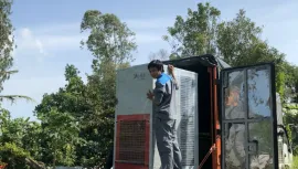 Bàn giao phòng sấy lạnh nông sản cho khách ở tỉnh Hậu Giang